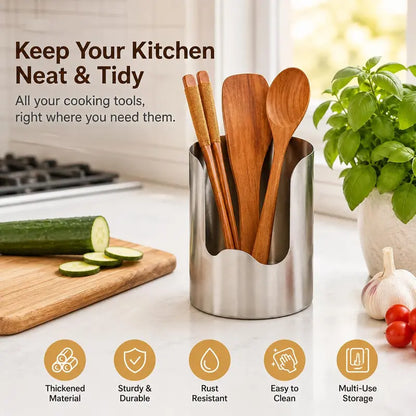 Stainless Steel Utensil & Lid Holder