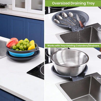 4 Piece Collapsible Silicone Kitchen Strainer Set