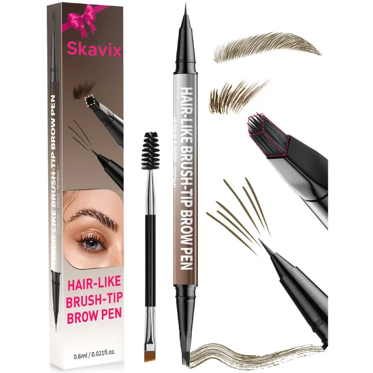 Skavix™ 4D Waterproof Microblading Eyebrow Pen-Hair-Like Brow Definition
