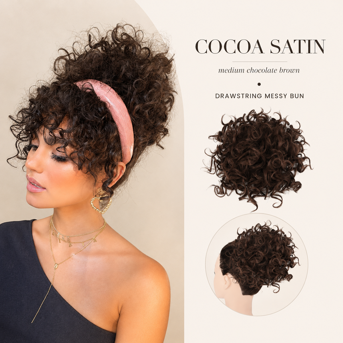 Drawstring Messy Bun Hair Extension