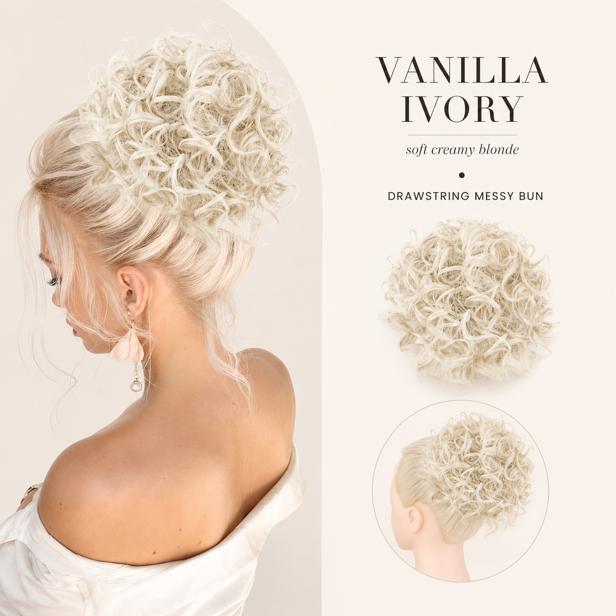 Drawstring Messy Bun Hair Extension