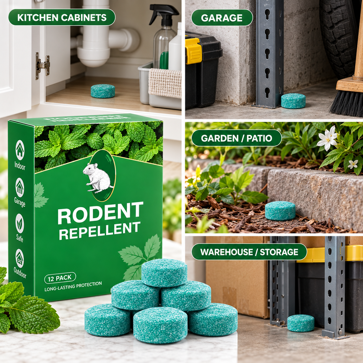 12 Pack Peppermint Pest Repellent Balls - Mice Rats Spiders Gone! ✅