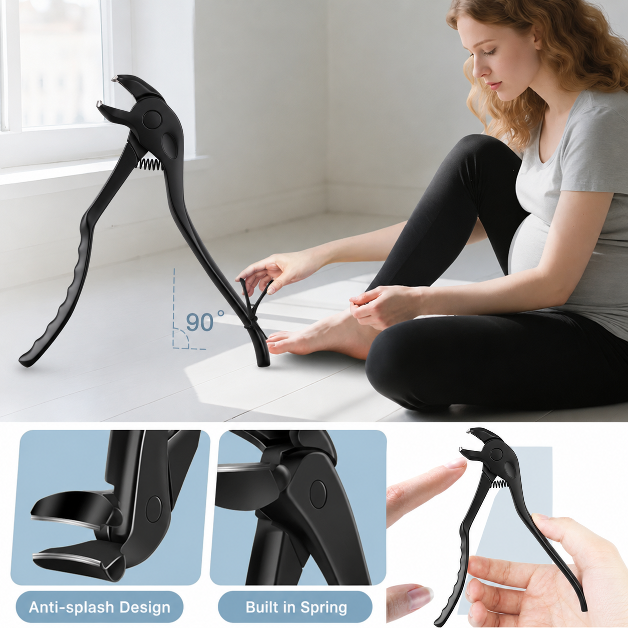 Long-Handle Wide-Jaw Toenail Clipper-EASY HOME FOOT CARE