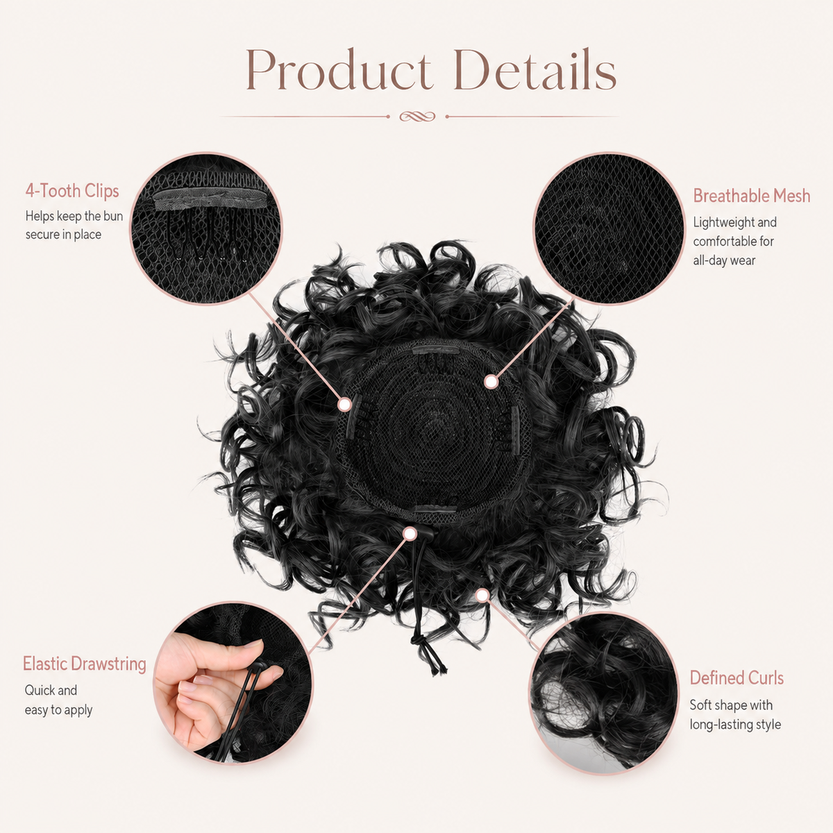 Drawstring Messy Bun Hair Extension