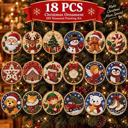 Christmas DIY Diamond Painting Ornaments Kit