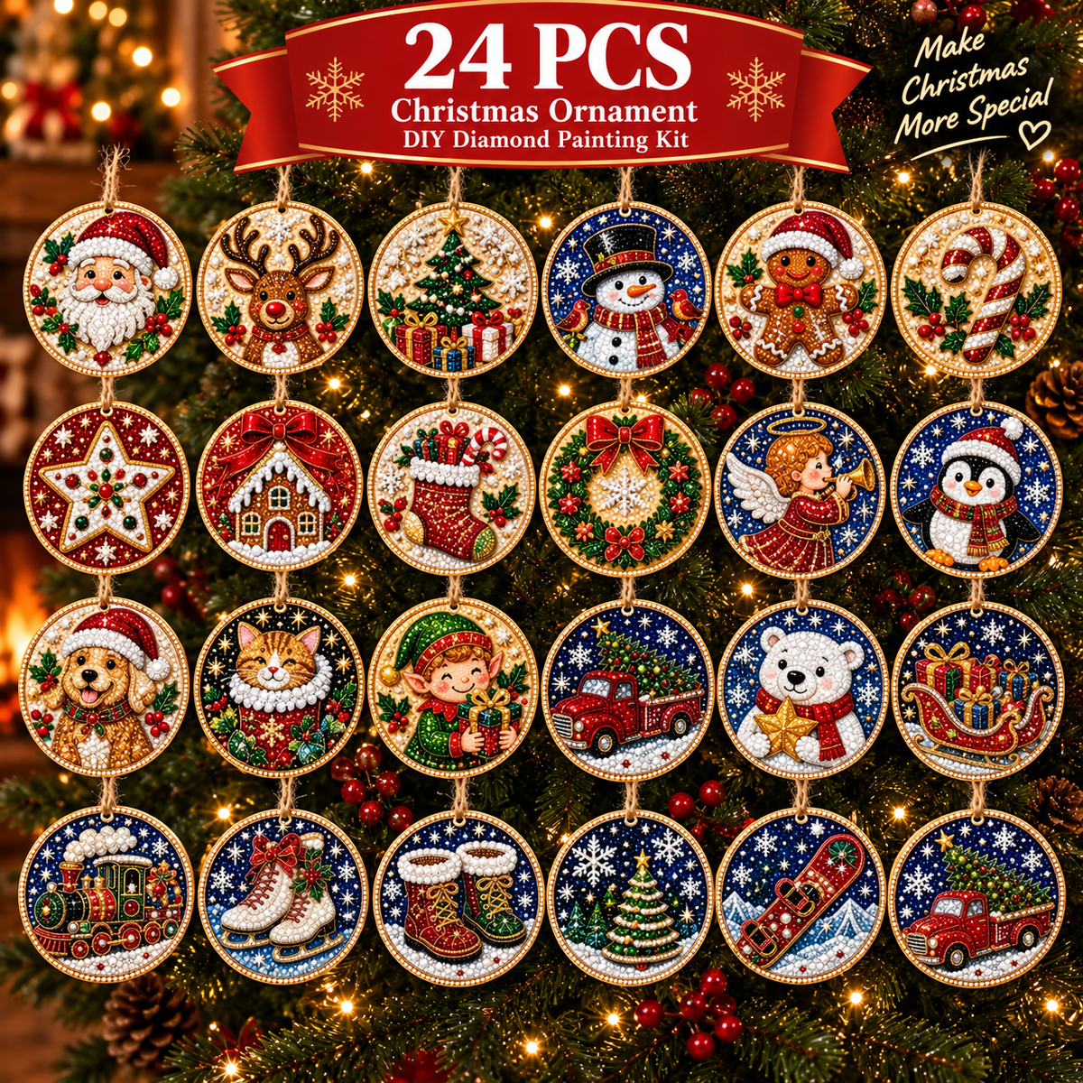 Christmas DIY Diamond Painting Ornaments Kit