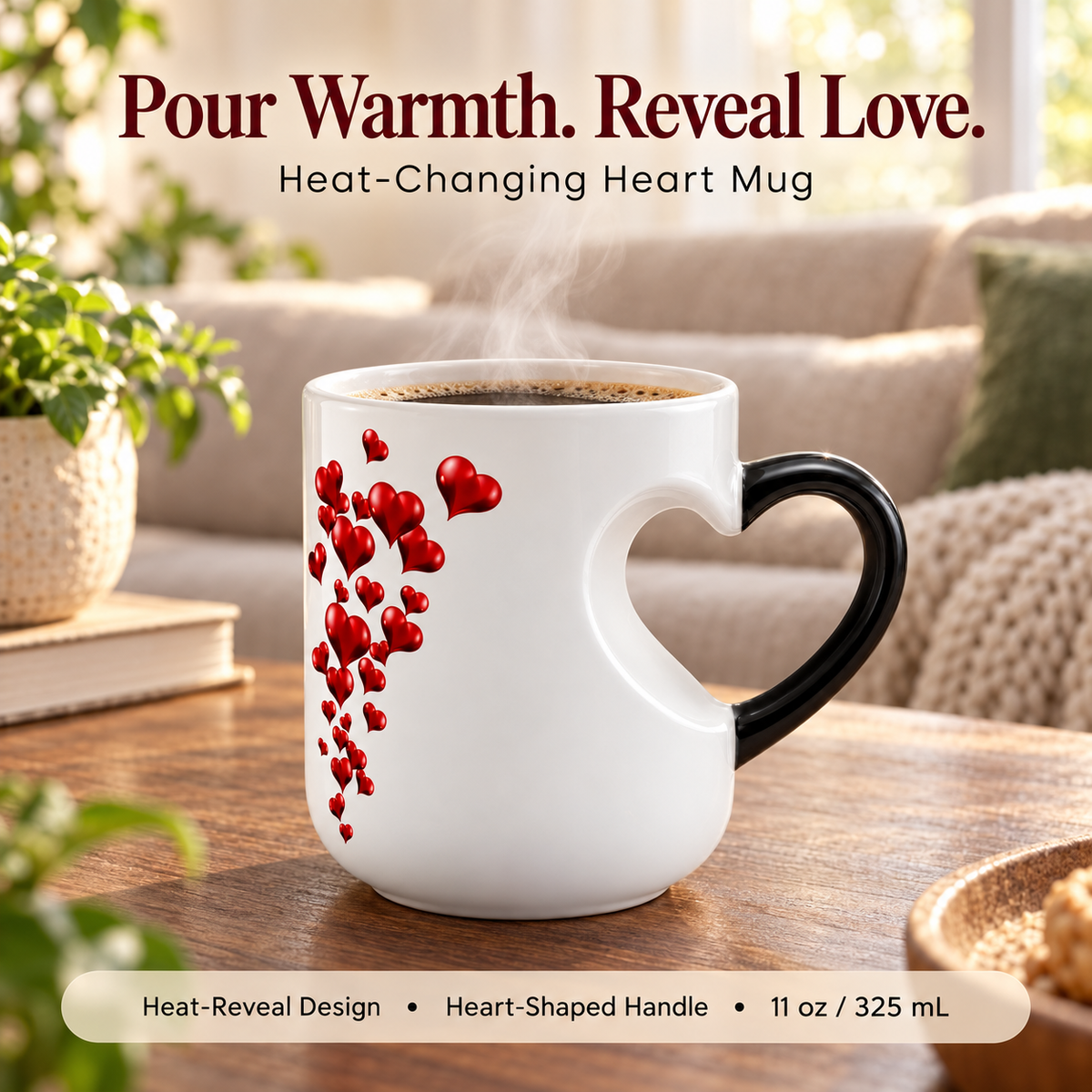 LoveGlow Color-Changing Heart Mug