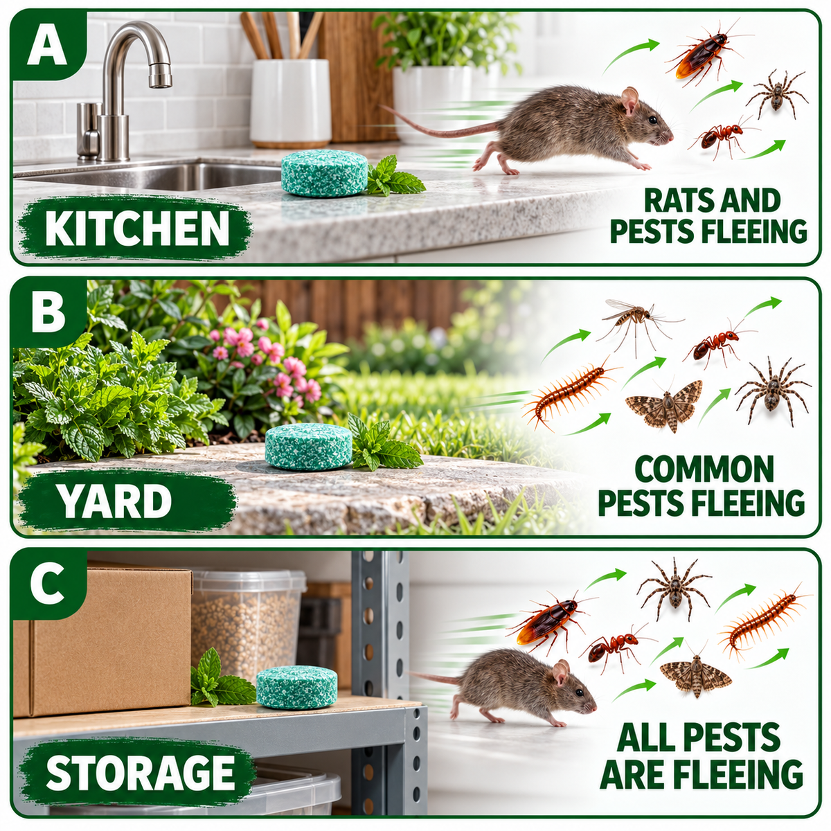 12 Pack Peppermint Pest Repellent Balls - Mice Rats Spiders Gone! ✅